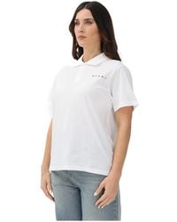 Marni - Polo Met Korte Mouwen - Lyst