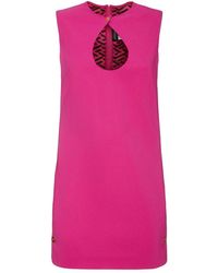 Versace - Kleedjes ,Roze ,Mini Jurk - Lyst