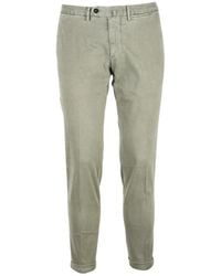 Santaniello - Broeken ,Groen ,Katoen Arechi Chinos - Lyst