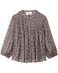 Ba&sh - Overhemden ,Blauw ,Box-Volume Blouse - Lyst