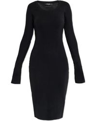 DSquared² - Kleid Mit Langen Ärmeln - Lyst