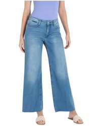M·a·c - Wide Fringe Jeans - Lyst