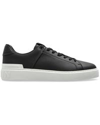 Balmain - Schoenen ,Zwart ,Leer Sportschoenen B-Court - Lyst