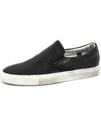 P448 - E6 Schwarze Slip-On Schuhe Damen - Lyst
