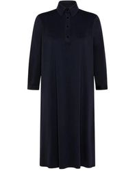 Rrd - Kleedjes ,Blauw ,Oxford Polo Jurk - Lyst