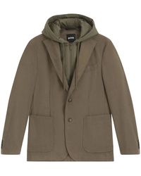 BOSS - Jassen ,Bruin ,Polyester Hanry Jacket - Lyst