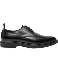 HUGO - Schnürschuhe Aus Leder - Lyst