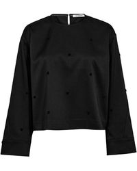 co'couture - Overhemden ,Zwart ,Clover Cc Dot Blouse - Lyst