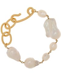 Jil Sander - Accessoires ,Geel ,Armband Met Parels Van - Lyst