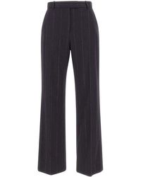 Eleventy - Broeken ,Blauw ,Wol Rechte Broek - Lyst