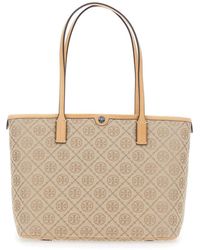 Tory Burch - T Monogram Small Zip Tote - Lyst