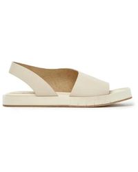 Paloma Barceló - Ivory Ledersandale Mit Gummisohle - Lyst