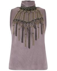 Alberta Ferretti - Sleeveless Tops - Lyst