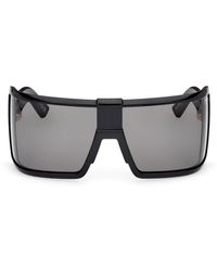Tom Ford - Schwarze sonnenbrille mit wraparound-design - Lyst
