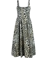 Riani - Midikleid Mit Leo-Print - Lyst