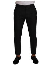 Dolce & Gabbana - Pantalon de costume formel en laine à carreaux gris - Lyst
