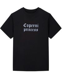 Coperni - Zwarte T-Shirts En Polos Met Rhinestone Logo - Lyst
