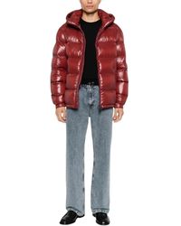 Herno - Jassen ,Rood ,Nylon Piumino Giacca - Lyst