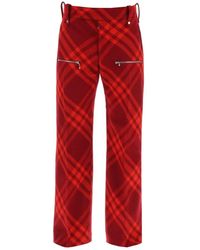 Burberry - Trousers > straight trousers - Lyst