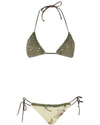 Miss Bikini - Badmode ,Groen ,Bikini Triangolo Slip - Lyst