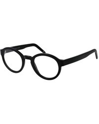 Andy Wolf - Accessoires ,Zwart ,Wol Rond Acetaat Montuur - Lyst