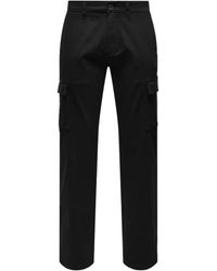 Only & Sons - Straight Trousers - Lyst