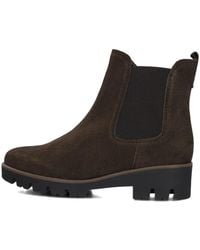 Gabor - Braune Chelsea Boots Aus Wildleder, Modell 051 - Lyst