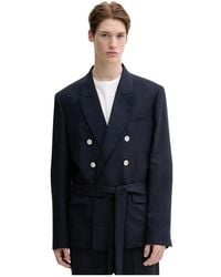 IRO - Dubbelrijige Blazer Met Riem - Lyst