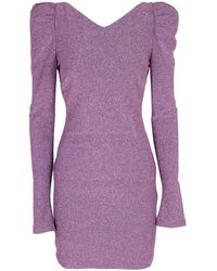 Aniye By - Kleedjes ,Paars ,Zwarte Isabel Stijlvolle Jurk - Lyst