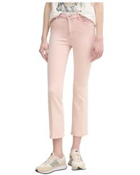 Ouí - Jeans ,Roze ,Katoen Cropped Jeans - Lyst