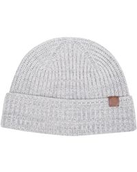 Eleventy - Accessoires ,Grijs ,Kasjmier Kasjmier Beanie Muts - Lyst