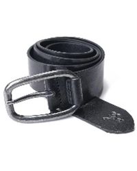 Gas - Accessoires ,Zwart ,Leer Leren Riem - Lyst