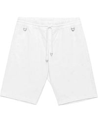 John Richmond - Korte Broeken ,Wit ,Katoen Bermuda Shorts Met Trekkoord - Lyst