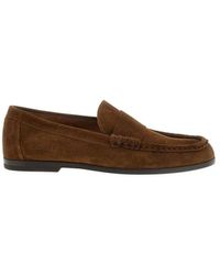 Common Projects - Schoenen ,Bruin ,Leer Suede Penny Loafer - Lyst