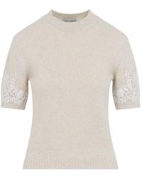 Alberta Ferretti - Round-Neck Knitwear - Lyst