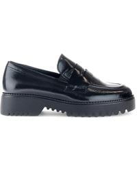 Gabor - Schwarze lackleder mokassins - Lyst