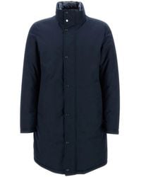 Herno - Jassen ,Blauw ,Wol New Business Membranated Jacket - Lyst