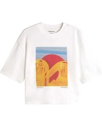 Thinking Mu - Tops ,Wit ,Katoen Yosigo Oversize T-Shirt - Lyst