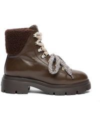 Stuart Weitzman - Hudson Lite Lace-Up Bootie - Lyst
