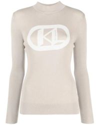 Karl Lagerfeld - Round-Neck Knitwear - Lyst