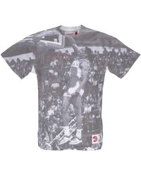 Mitchell & Ness - Tops ,Grijs ,Katoen Nba Above The Rim Tee Atlanta Hawks - Lyst
