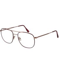 Andy Wolf - Accessoires ,Bruin ,Wol Burgundy Aviator Optische Monturen - Lyst