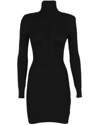 Elisabetta Franchi - Elegantes schwarzes kleid für frauen - Lyst