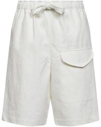 Studio Nicholson - Korte Broeken ,Grijs ,Katoen Ikaria Shorts - Lyst