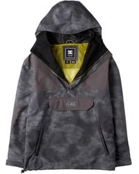 DC Shoes - Fitness ,Grijs ,Polyester Grijze Weather Defense Jas Magnetisch - Lyst