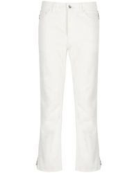 Rabanne - Jeans ,Wit ,Katoen Zip Jeans - Lyst
