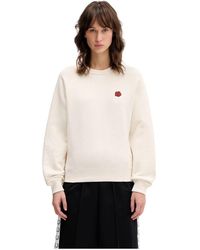 KENZO - Hoodies & Sweatvesten ,Katoen Boke Flower Crest Classic Sweatshirt - Lyst
