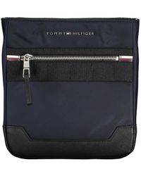 Tommy Hilfiger - Blau Umhängetasche Mit Kontrastdetails - Lyst