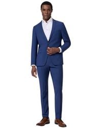 Roy Robson - Kostuums ,Blauw ,Wol Stretch Wool Blend 2-Button Suit - Lyst