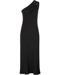 Max Mara - Vestido asimétrico Mseenrata de satén brillante de - Lyst